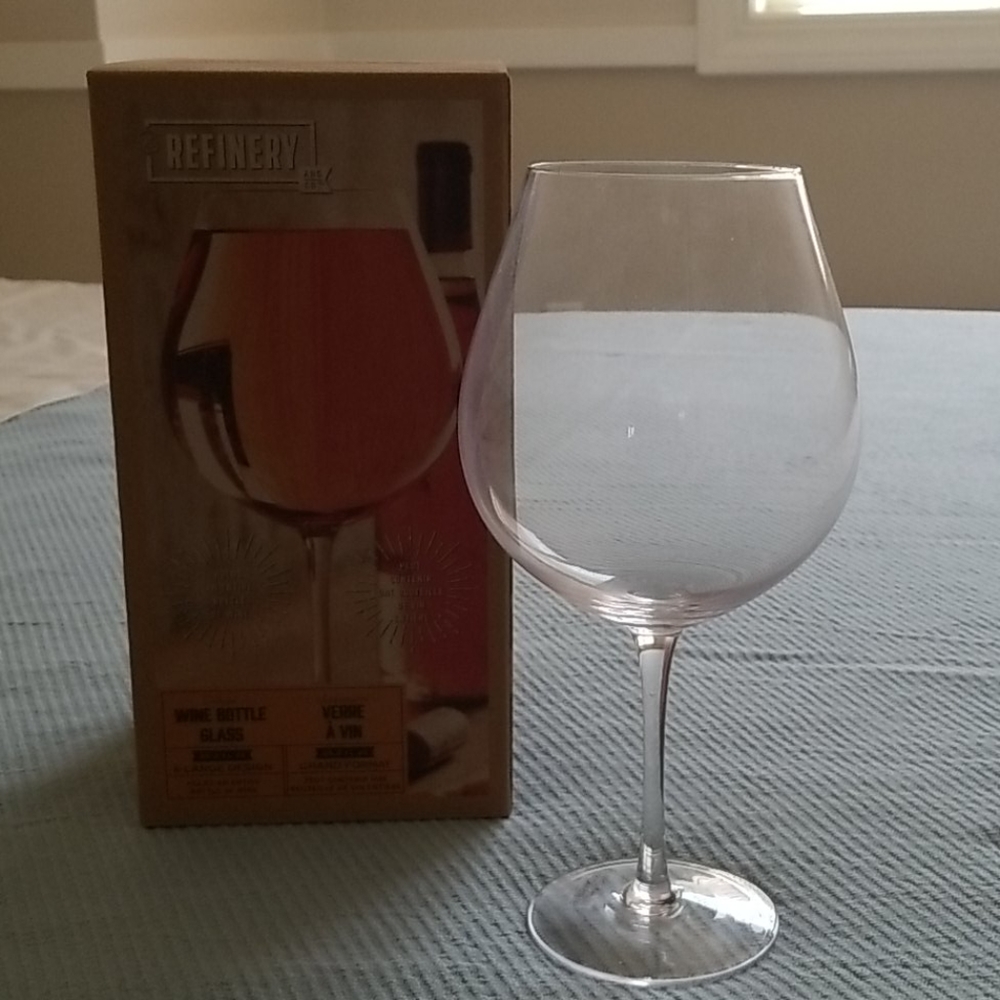 Giant Wine Glass - holds a bottle!